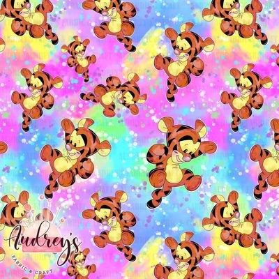 Tigger on Rainbow Splatter | PRE-ORDER | Choose Your Own Base