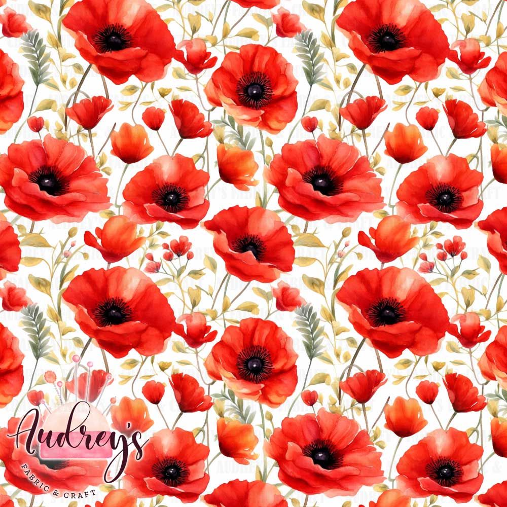 Poppies Allover | PRE-ORDER | Choose Your Own Base