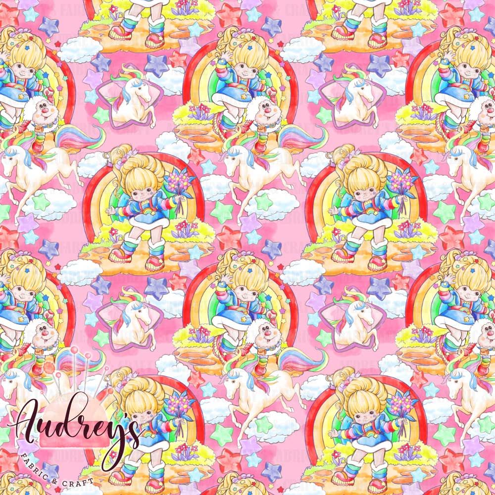 Rainbow Brite on Pink | PRE-ORDER | Choose Your Own Base