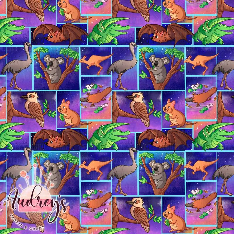 Aussie Animals, Midnight | PRE-ORDER | Choose Your Own Base