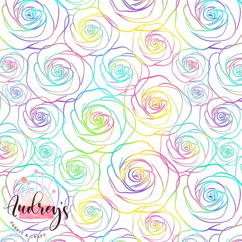 Neon Roses, White | PRE-ORDER | Choose Your Own Base
