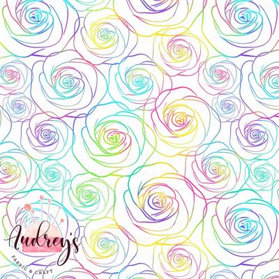 Neon Roses, White | PRE-ORDER | Choose Your Own Base