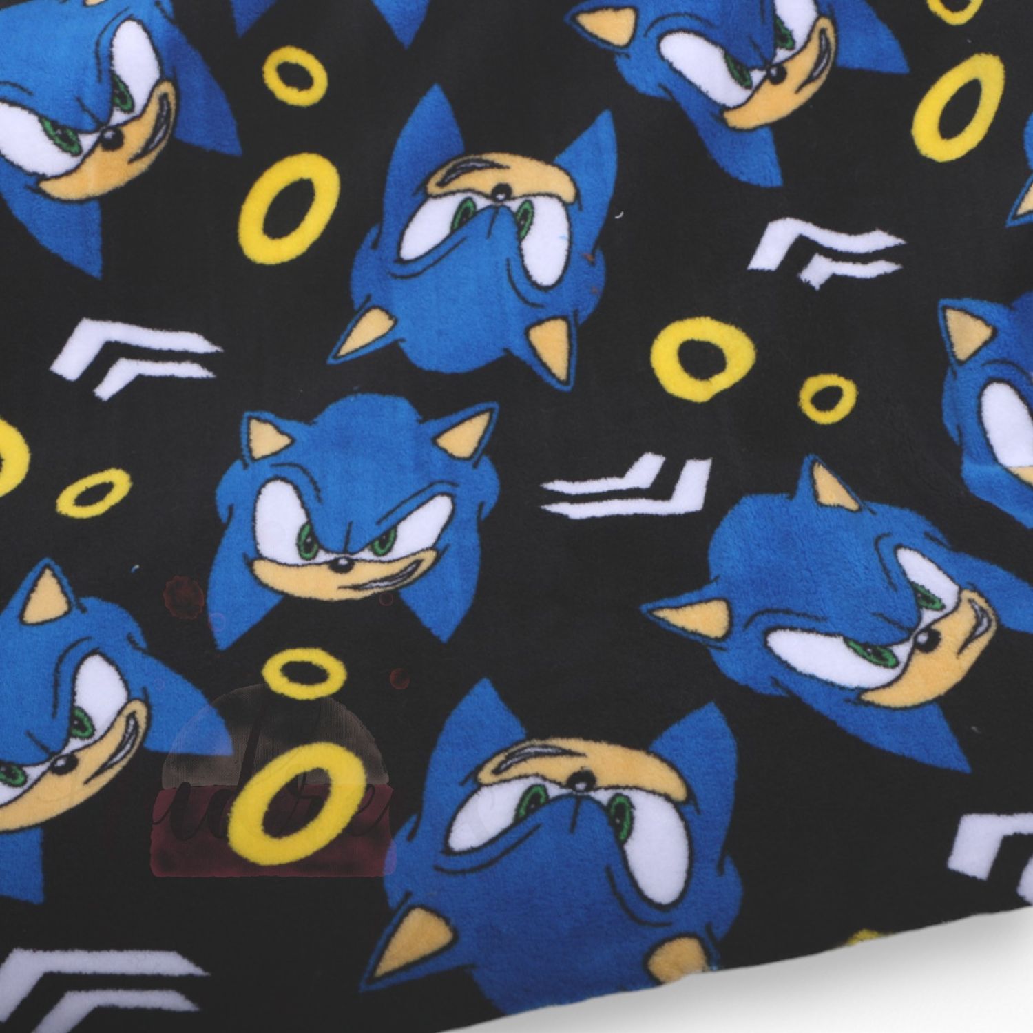 Sonic Toss | Licensed Plush Coral Fleece Fabric | 178cm Wide