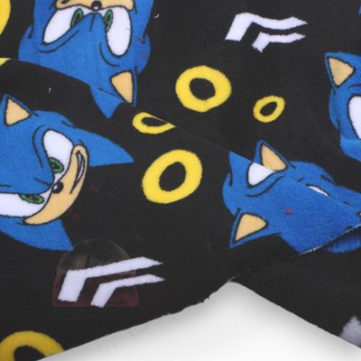 Sonic Toss | Licensed Plush Coral Fleece Fabric | 178cm Wide