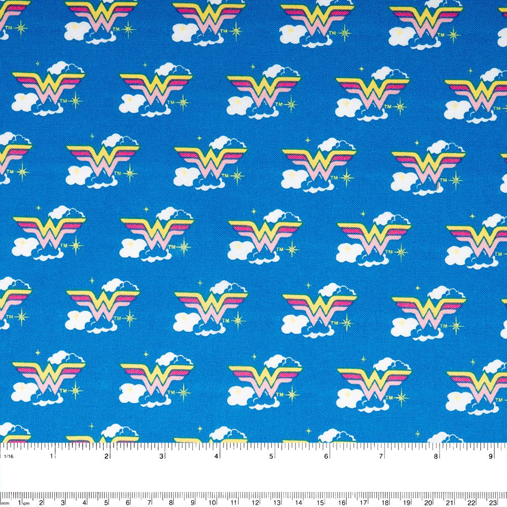 Wonderwoman, Logo | Licensed Quilting Cotton | 112cm Wide