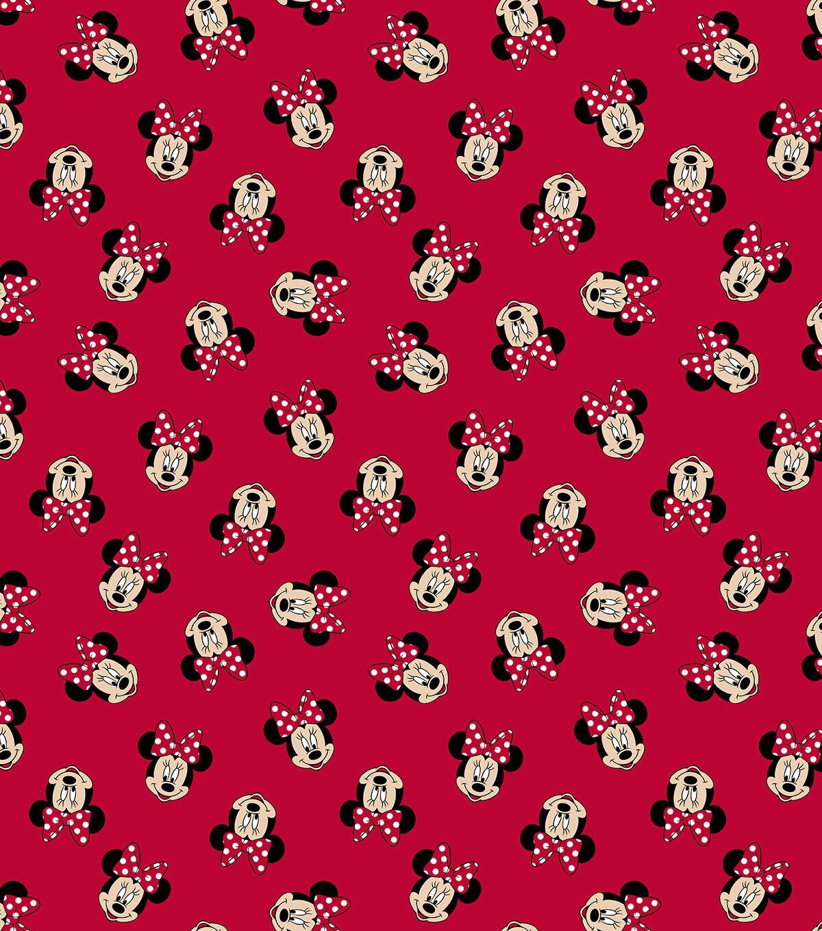 Minnie Heads Toss | Licensed Quilting Cotton | 112cm wide