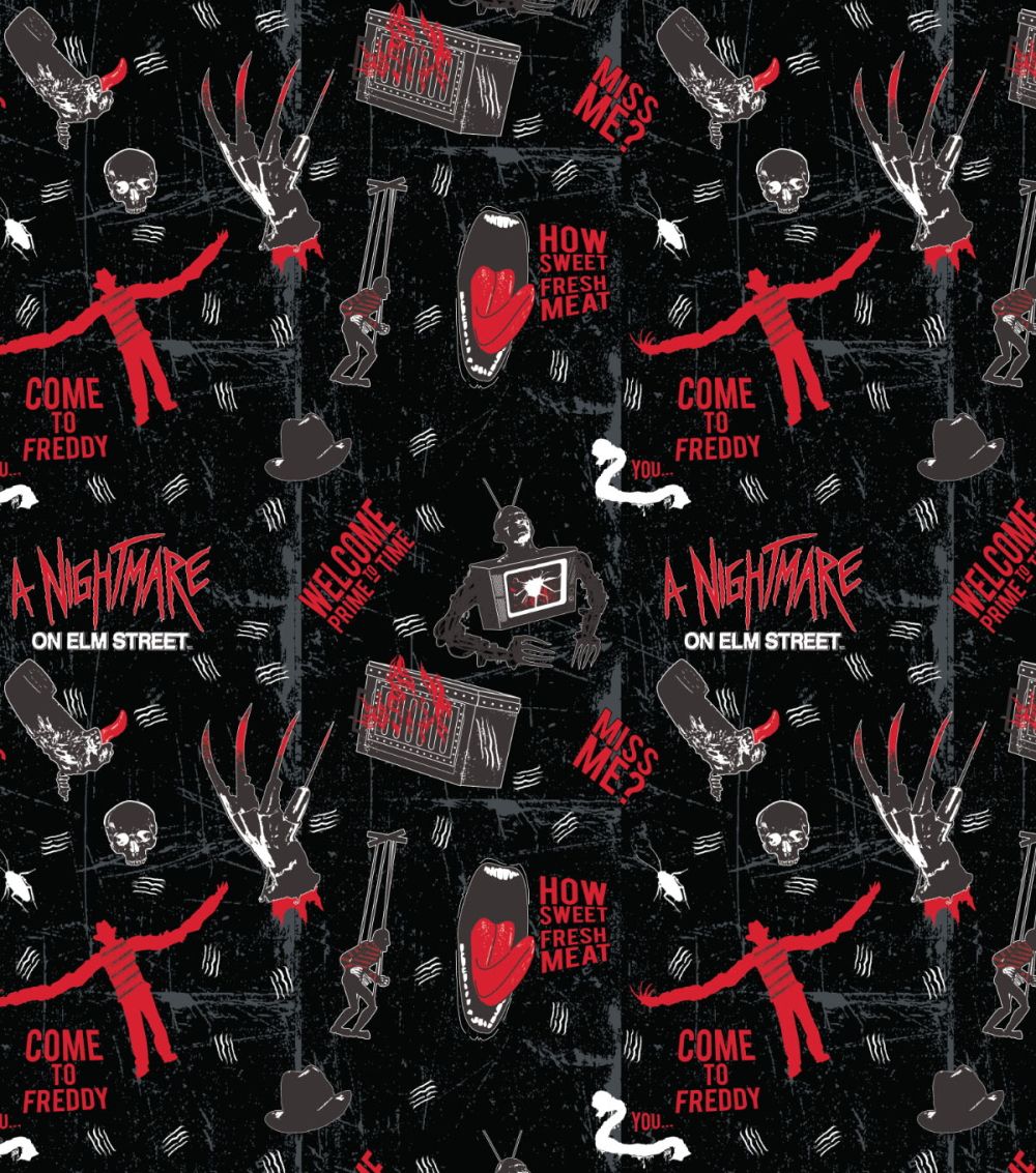 Come to Freddy, Nightmare on Elm St | Licensed Quilting Cotton | 112cm wide
