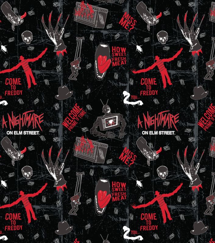 Come to Freddy, Nightmare on Elm St | Licensed Quilting Cotton | 112cm wide
