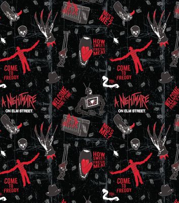 Come to Freddy, Nightmare on Elm St | Licensed Quilting Cotton | 112cm wide