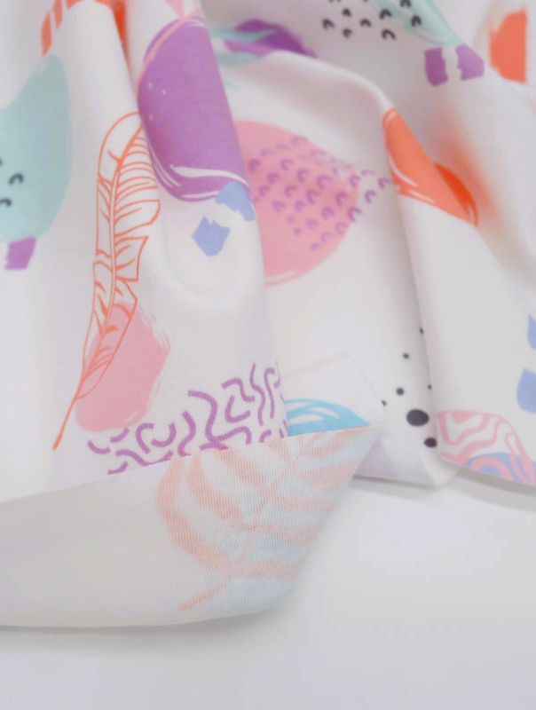 Tropical Abstract | Combed Cotton Jersey Fabric | 184cm Wide