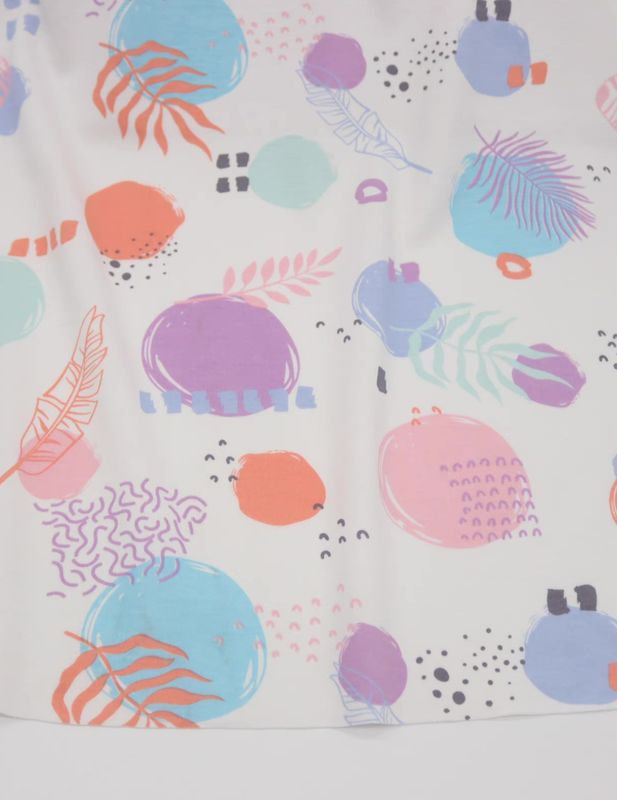 Tropical Abstract | Combed Cotton Jersey Fabric | 184cm Wide