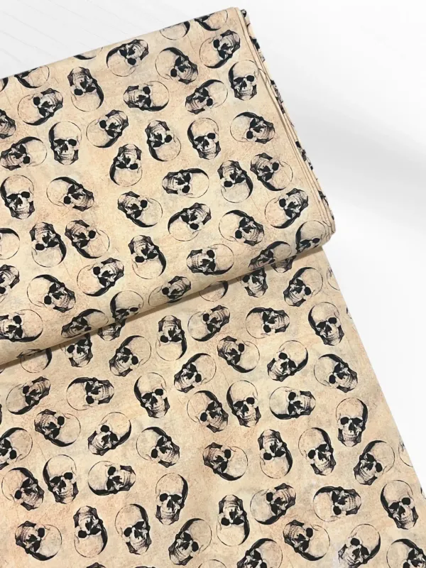 Vintage Skulls | Quilting Cotton | 112cm wide
