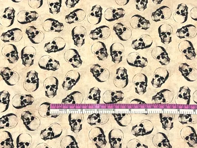 Vintage Skulls | Quilting Cotton | 112cm wide