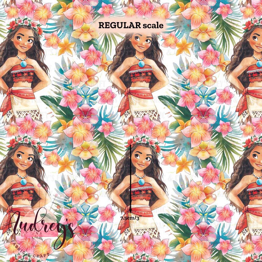 Moana Watercolour | Digital Print Custom Cotton Woven | 145cm wide