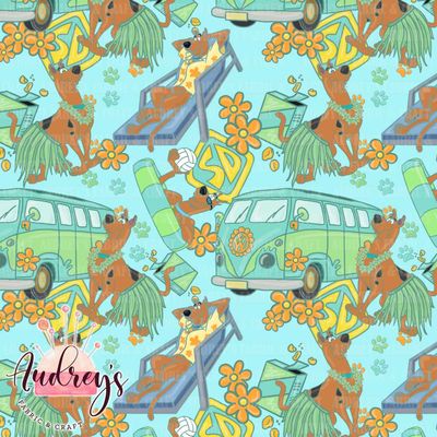 Scooby Doo | Digital Print Custom Cotton Woven | 145cm wide