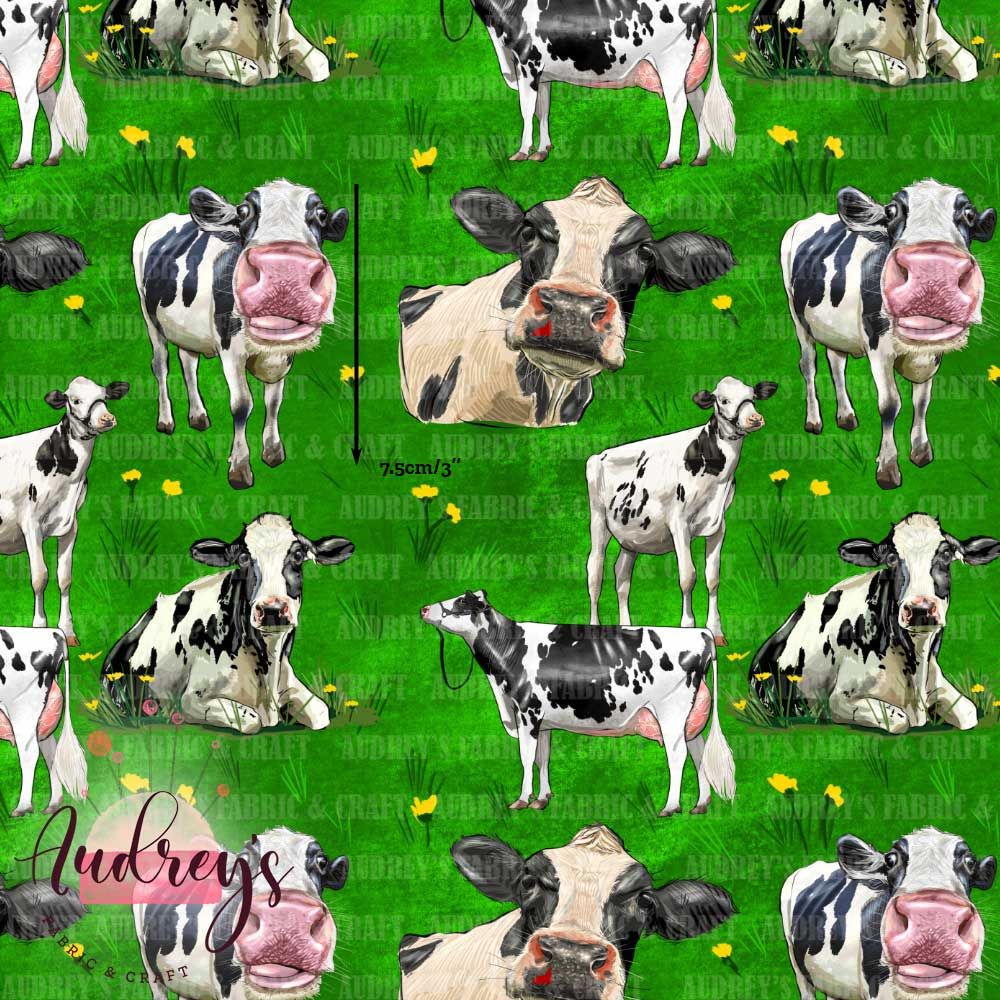 Holstein Cow | Digital-Print Custom Cotton Woven | 145cm wide
