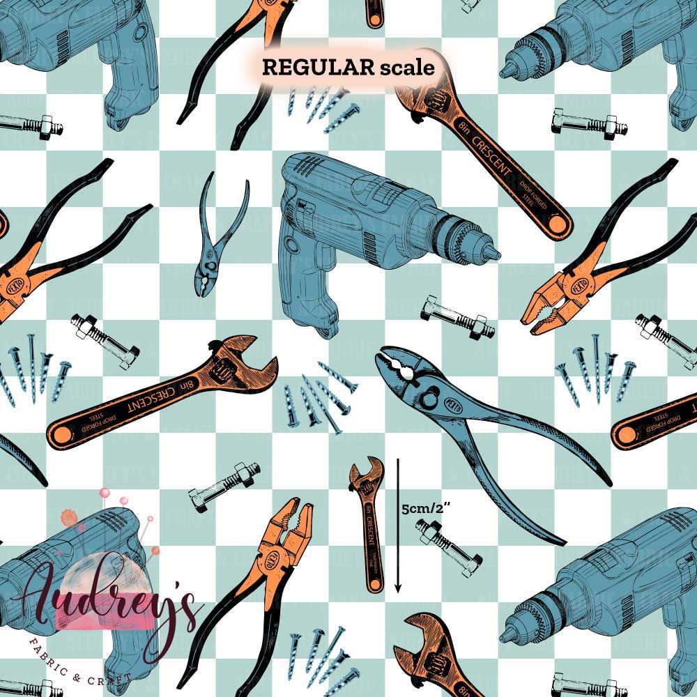 Toolbox | Digital-Print Cotton Woven | 145cm wide