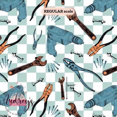 Toolbox | Digital-Print Cotton Woven | 145cm wide