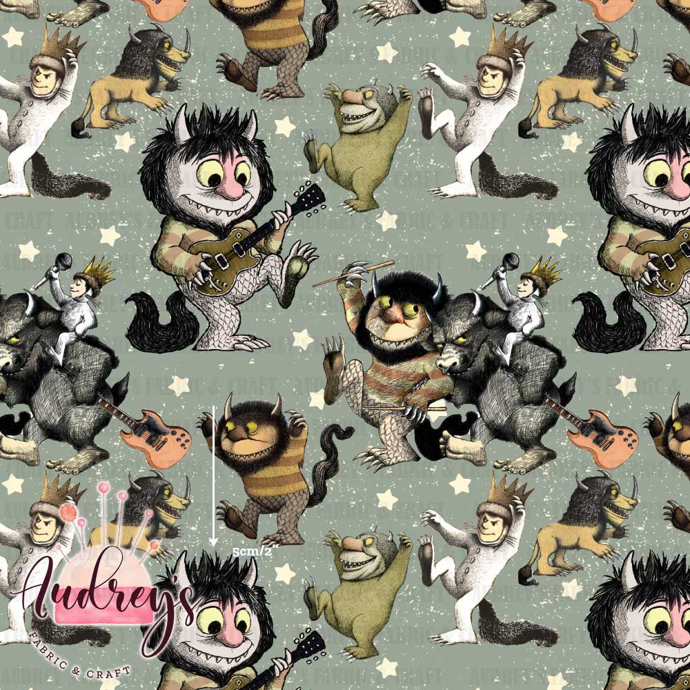 Where The Wild Things Are | Digital-Print Custom Cotton Woven | 145cm wide