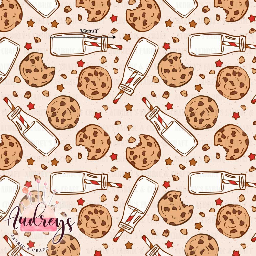 Milk and Cookies | Digital-Print Custom Cotton Woven | 145cm wide