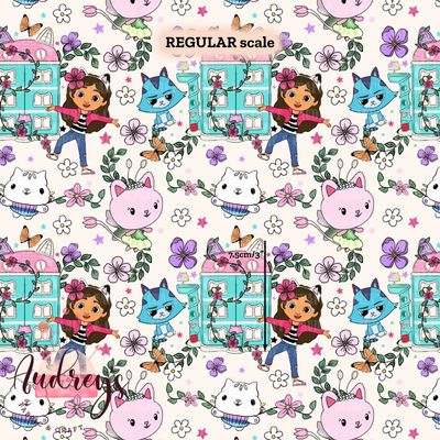 Gabby, Doodles | Digital-Print Custom Cotton Woven | 145cm wide