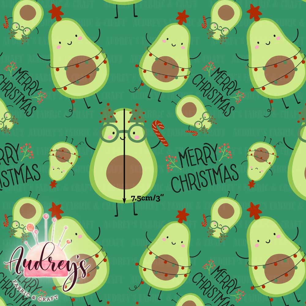 Xmas Avos | Digital-Print Cotton Woven | 145cm wide