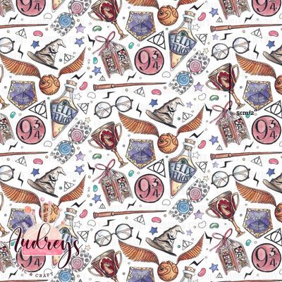 Harry Potter Icons | Digital-Print Custom Cotton Woven | 145cm wide