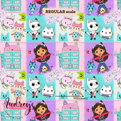 Gabby, Patches | Digital-Print Custom PUL Waterproof Fabric | 150cm wide