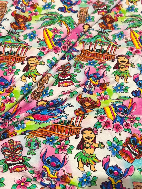 Lilo &amp; Stitch | Digitally Print Custom Modal Spandex | 170cm Wide