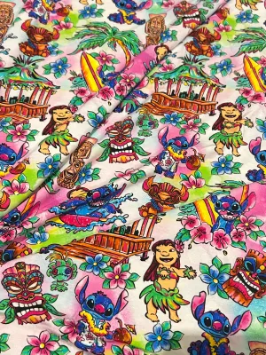 Lilo &amp; Stitch | Digitally Print Custom Modal Spandex | 170cm Wide