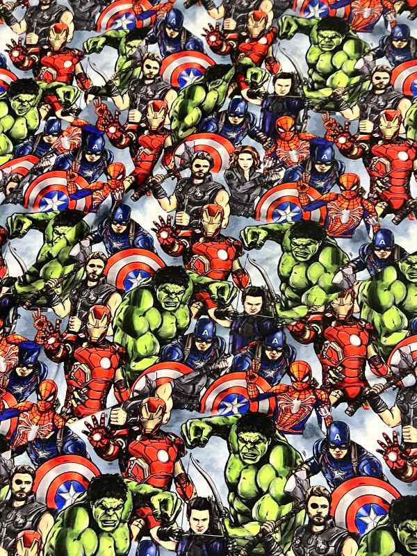 Avengers Stacked | Digitally Print Custom Modal Spandex | 175cm Wide