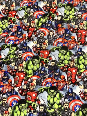 Avengers Stacked | Digitally Print Custom Modal Spandex | 175cm Wide