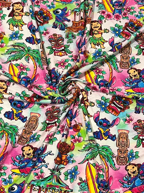 Lilo &amp; Stitch | Digitally Print Custom Modal Spandex | 170cm Wide