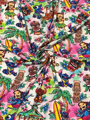 Lilo &amp; Stitch | Digitally Print Custom Modal Spandex | 170cm Wide