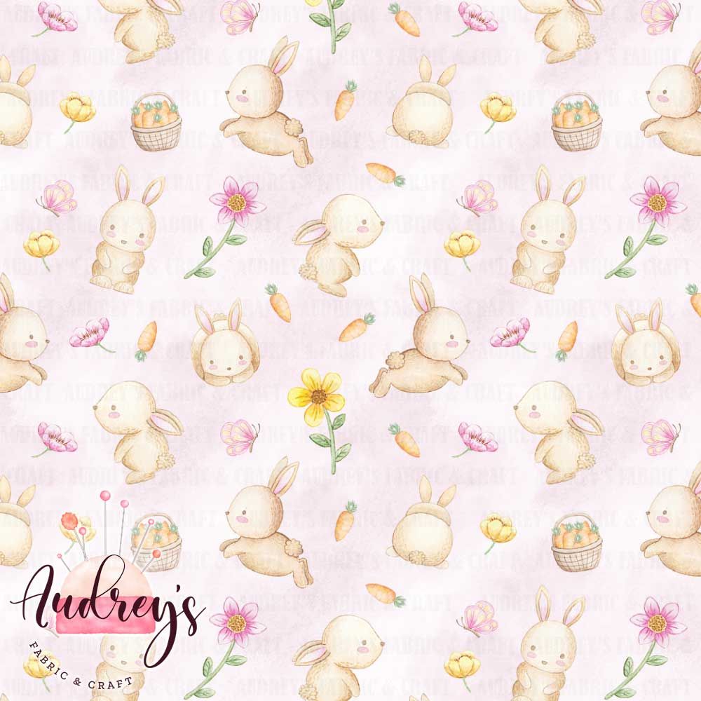 Hoppy Spring Bunnies, Pink | PRE-ORDER | Choose Your Own Base