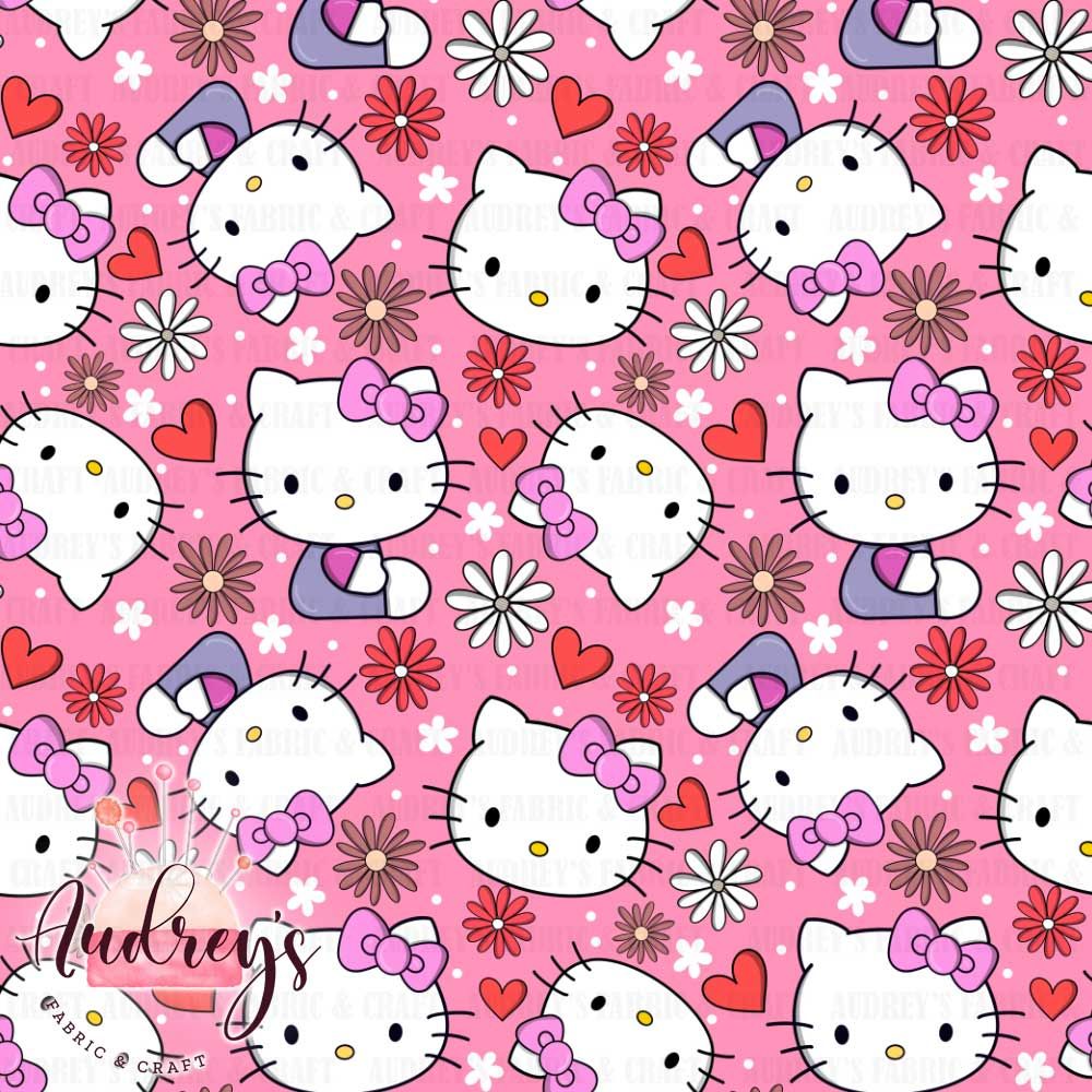 Hello Kitty Floral Hearts, Pink | PRE-ORDER | Choose Your Own Base