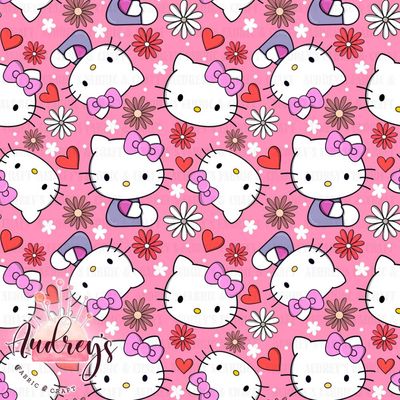 Hello Kitty Floral Hearts, Pink | PRE-ORDER | Choose Your Own Base
