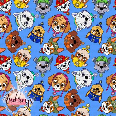 Paw Patrol Toss on Blue| PRE-ORDER | Choose Your Own Base