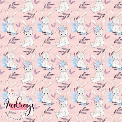 Cute Bunny Floral | PRE-ORDER | Choose Your Own Base