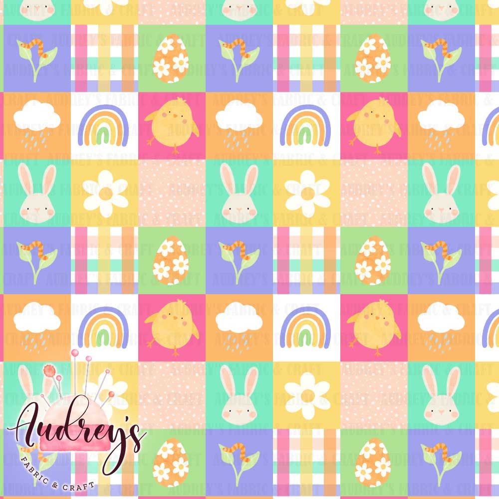 Easter Patchwork, Cute | PRE-ORDER | Choose Your Own Base