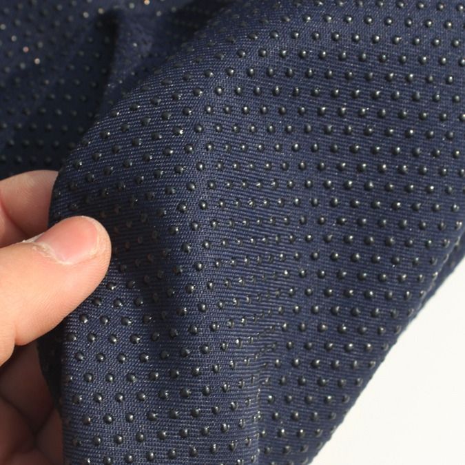 Dark Navy | Non-Slip Fabric with Grip | 150cm wide