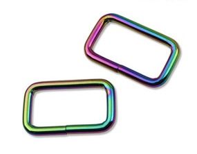 Rainbow | 38mm (1.5&#39;&#39;) Rectangular Rings, 2-Pack