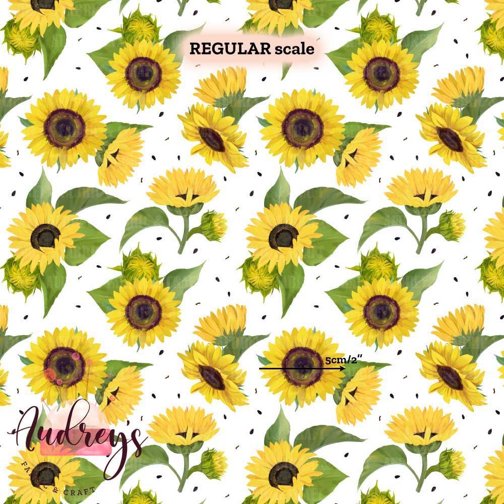 Sunflower Toss | Digital-Print Custom Cotton Woven | 145cm wide