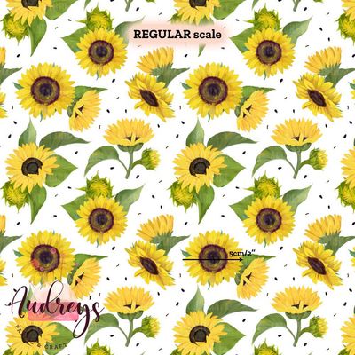 Sunflower Toss | Digital-Print Custom Cotton Woven | 145cm wide