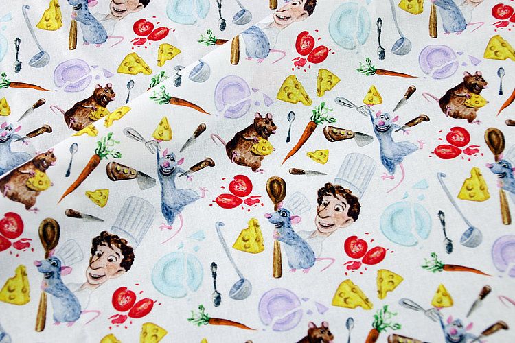 Ratatouille Watercolour | Digital-Print Custom Quilting Cotton | 145cm wide