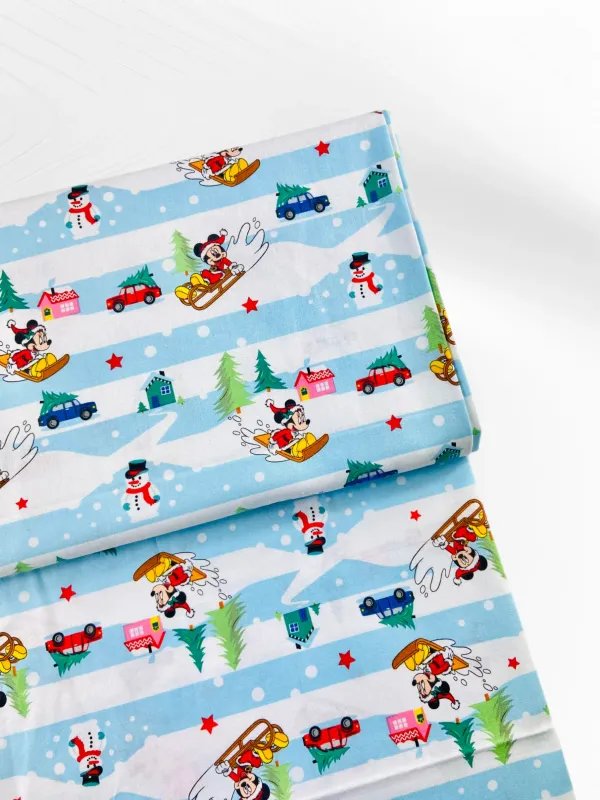 Mickey &amp; Friends, Christmas Fun | Licensed Quilting Cotton | 112cm wide
