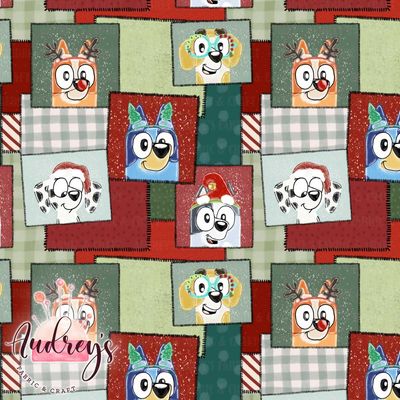 Bluey Xmas Portraits | PRE-ORDER | Choose Your Own Base