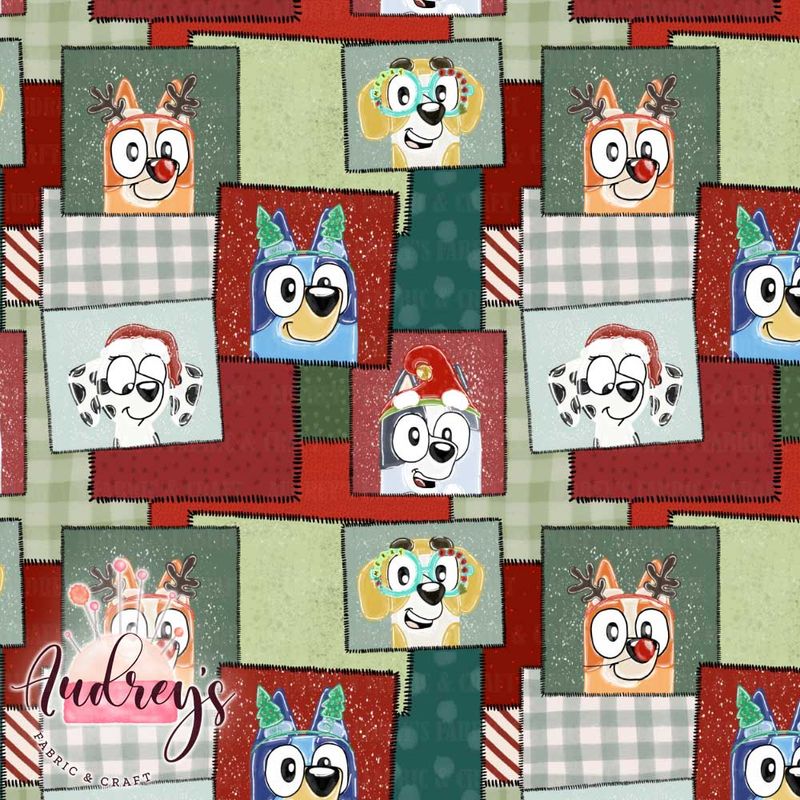 Bluey Xmas Portraits | PRE-ORDER | Choose Your Own Base