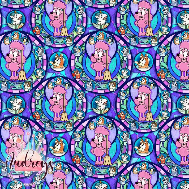 Bluey Stained Glass, Coco | PRE-ORDER | Choose Your Own Base