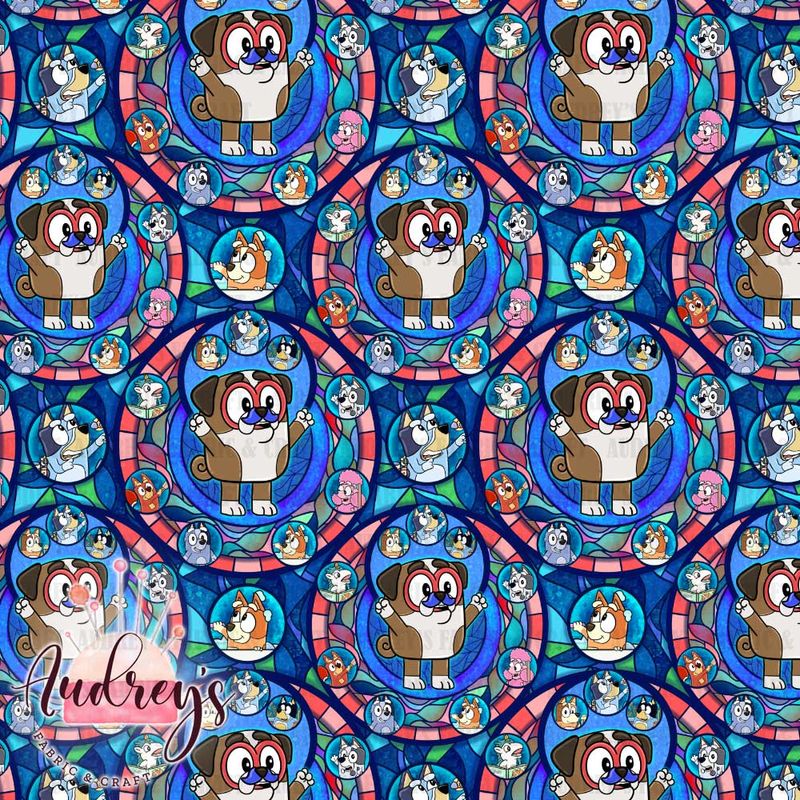 Bluey Stained Glass, Winton | PRE-ORDER | Choose Your Own Base